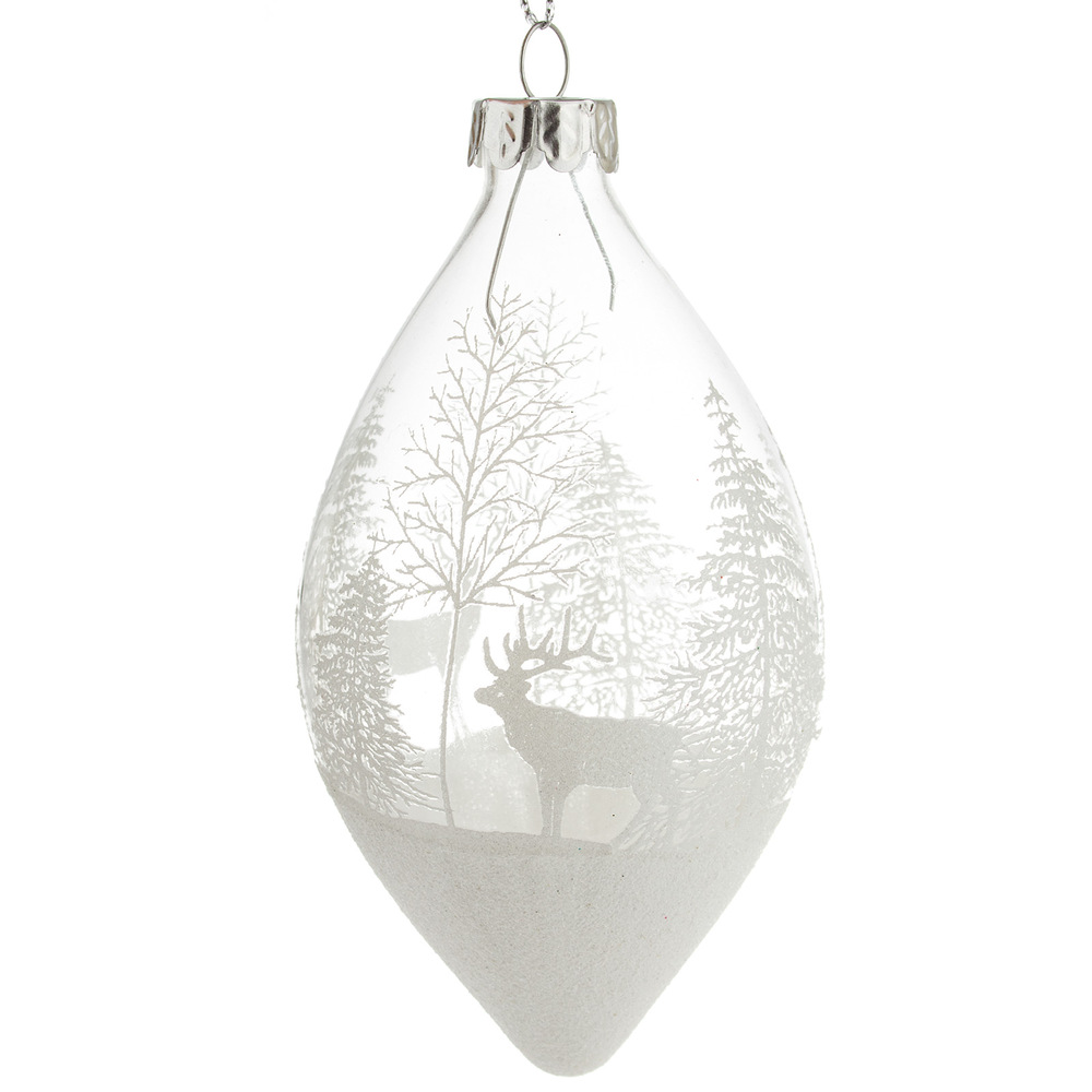 Glass christmas Olive Transparent